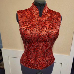 Womens V Neck Sleeveless Blouse